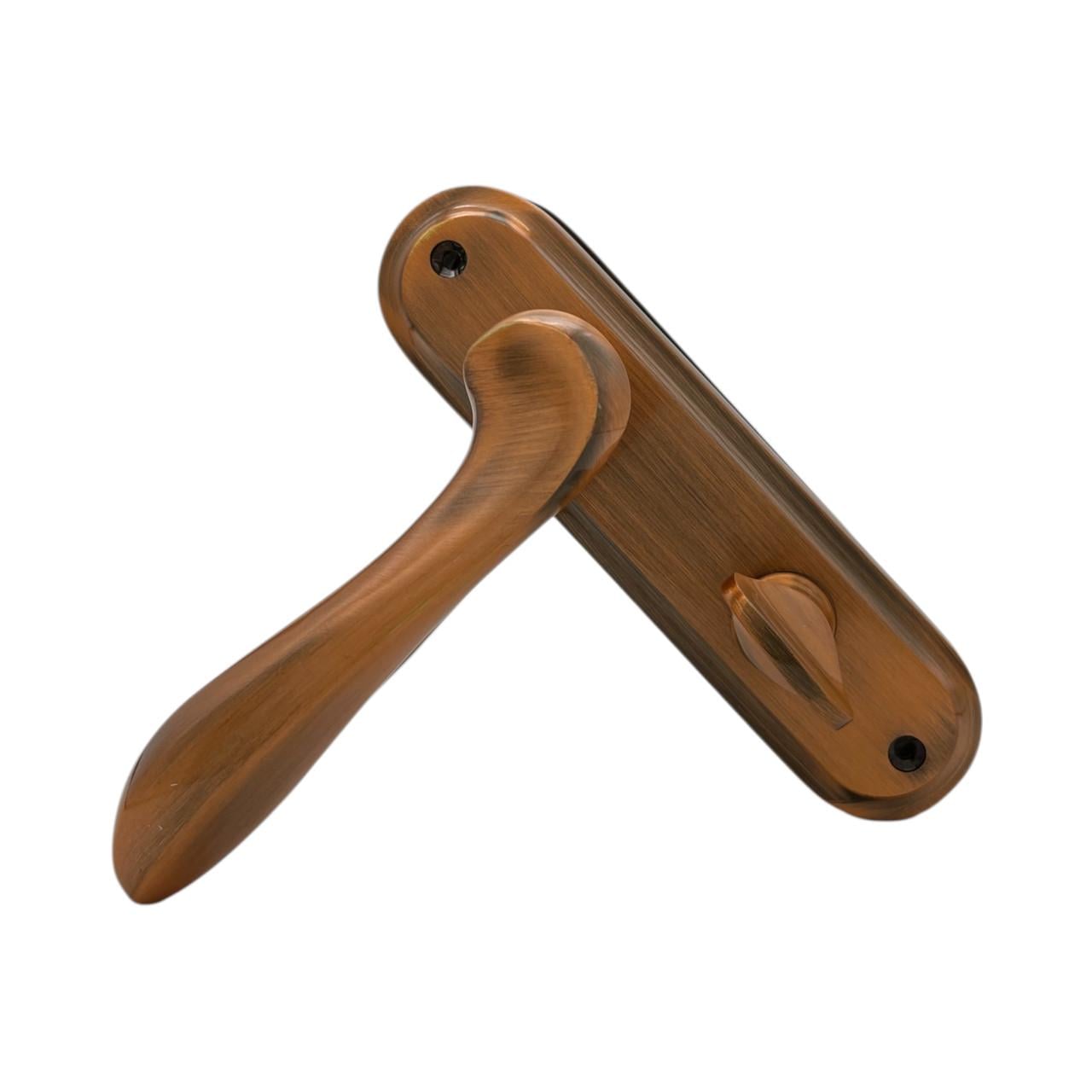 Ручки латунные межкомнатные Ozcanlar 62 мм Selin WC Bakir/Oksid (360020)