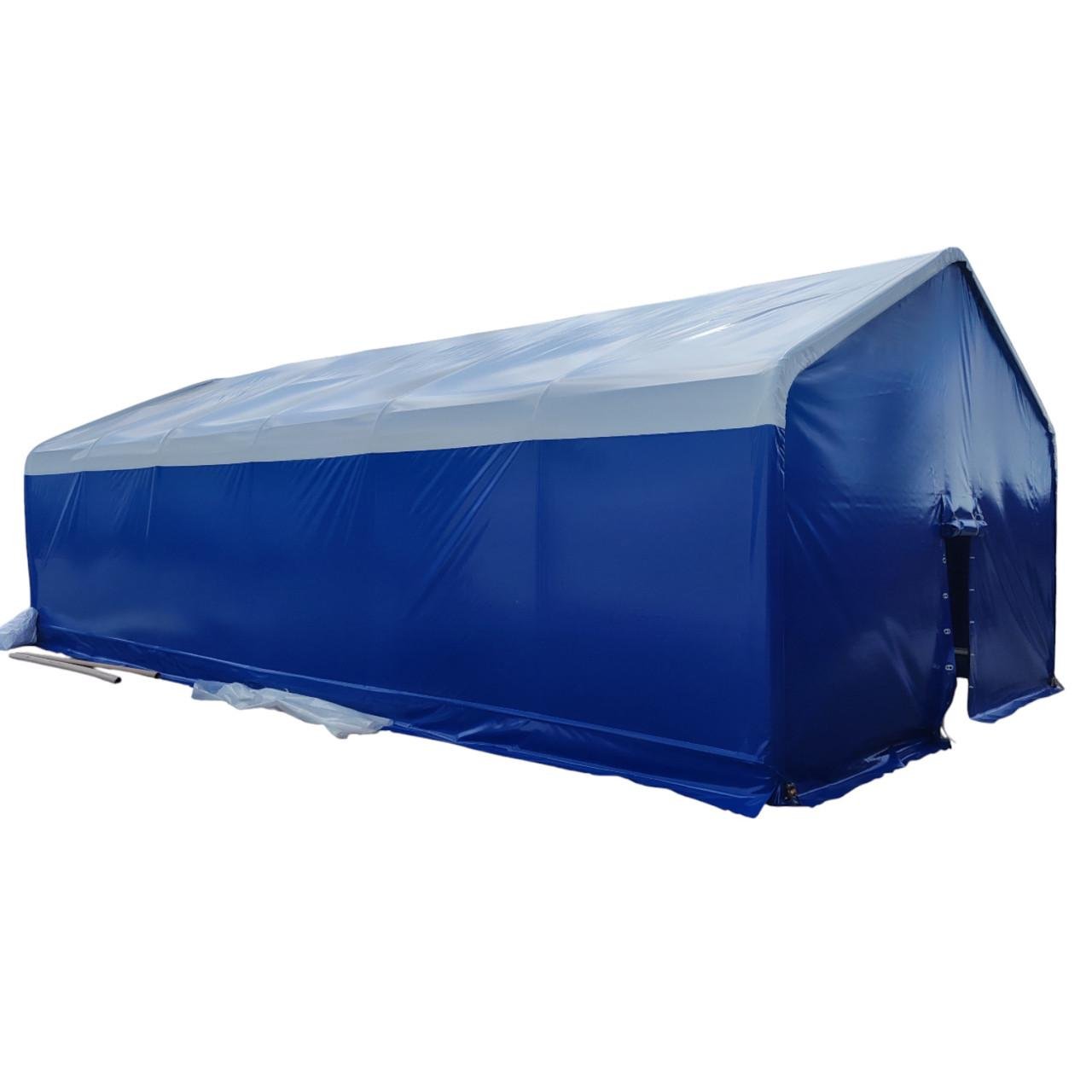 Ангар полігональний з двоскатним дахом 12,4х6х4 м