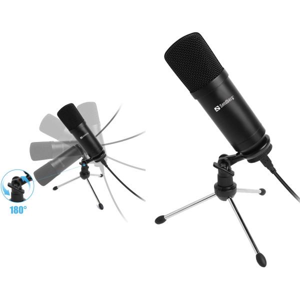 Микрофон игровой Sandberg Desk Microphone электретный кабель USB 2,5 м (588893) - фото 2