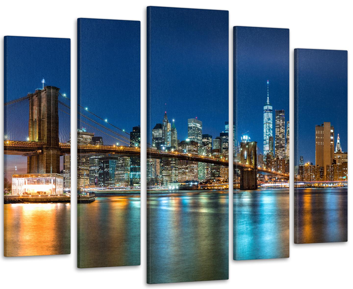 Картина модульна Місто Міст 90х132 см (Art-311_5)