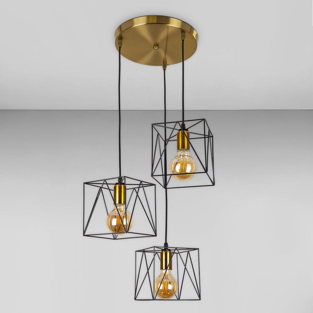 Люстра подвесная Light House LS-17182F-3 BRZ/BK 300 Бронзовый/Черный