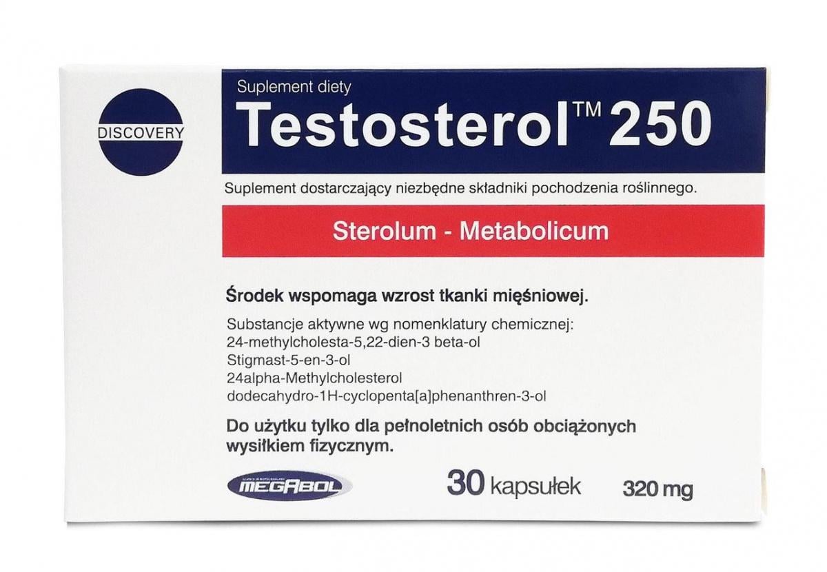 Бустер тестостерону Megabol Testosterol 250 natural prohormony 30 cаps