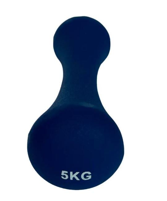 Гантели для фитнеса WCG 2х5 кг неопреновые пара Синий (W-120-5x2)