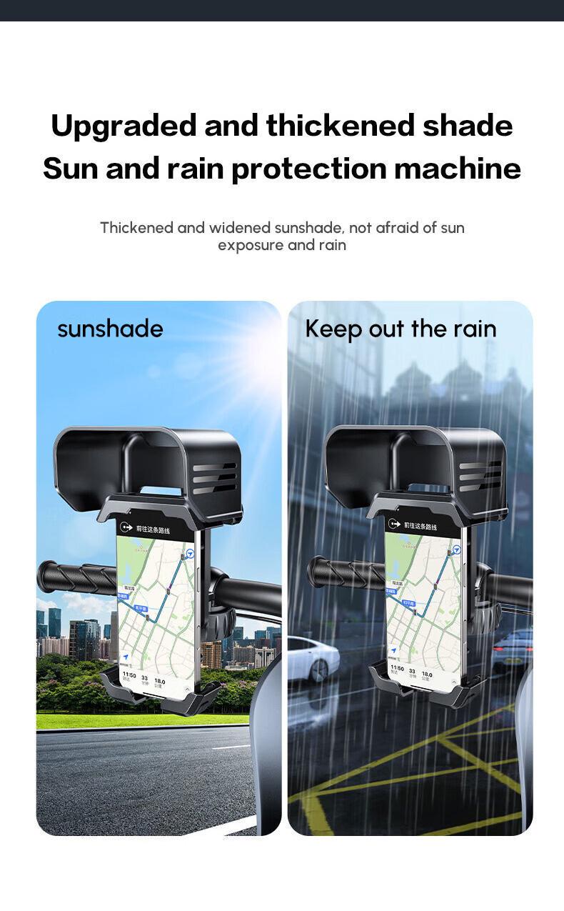 Тримач UGREEN 4.7-7.2 З сонцезахисним козирком 360° 17.8-30 мм Чорний (65004) - фото 11
