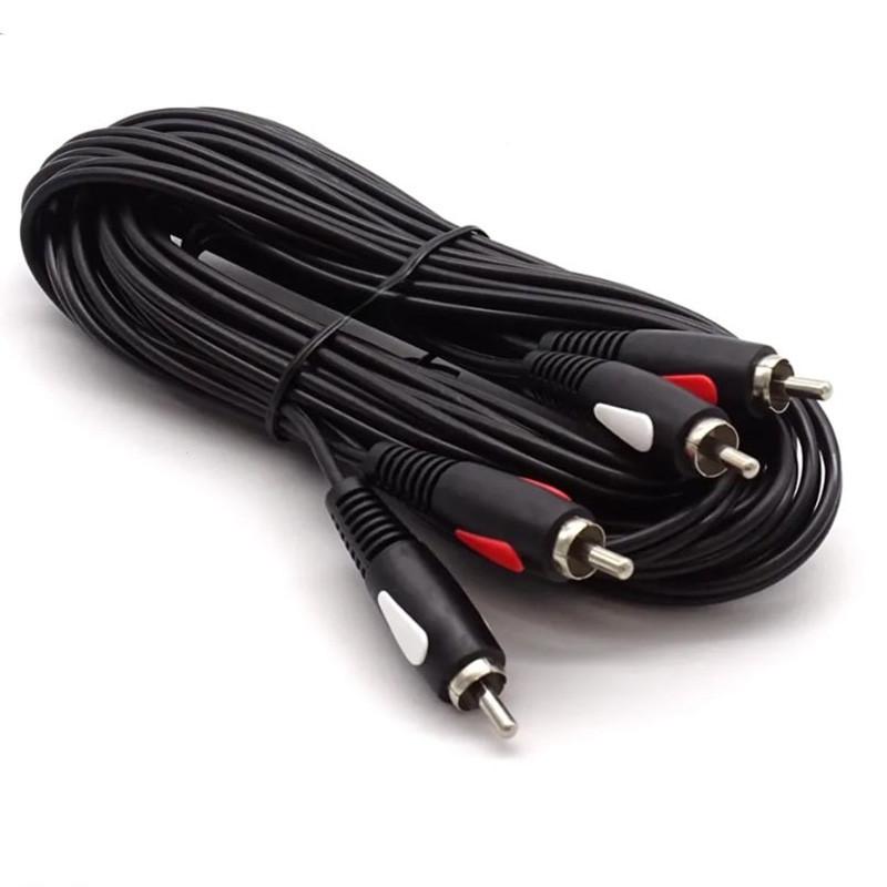 Кабель инсертный Cabletech Eco-line 2RCA-2RCA Cable Audio-Video 5 м Black (KPO4001-5.0)