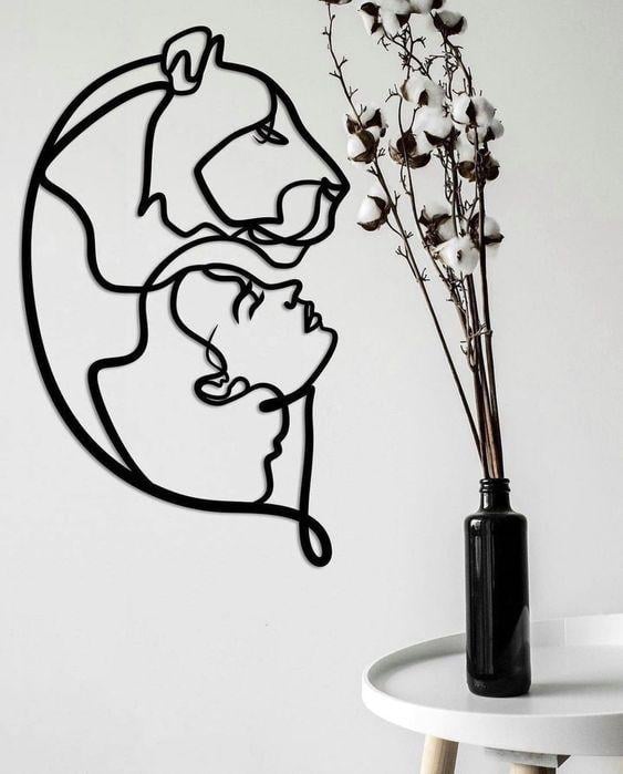 Картина панно деревянная GreenDecor 90х55 см