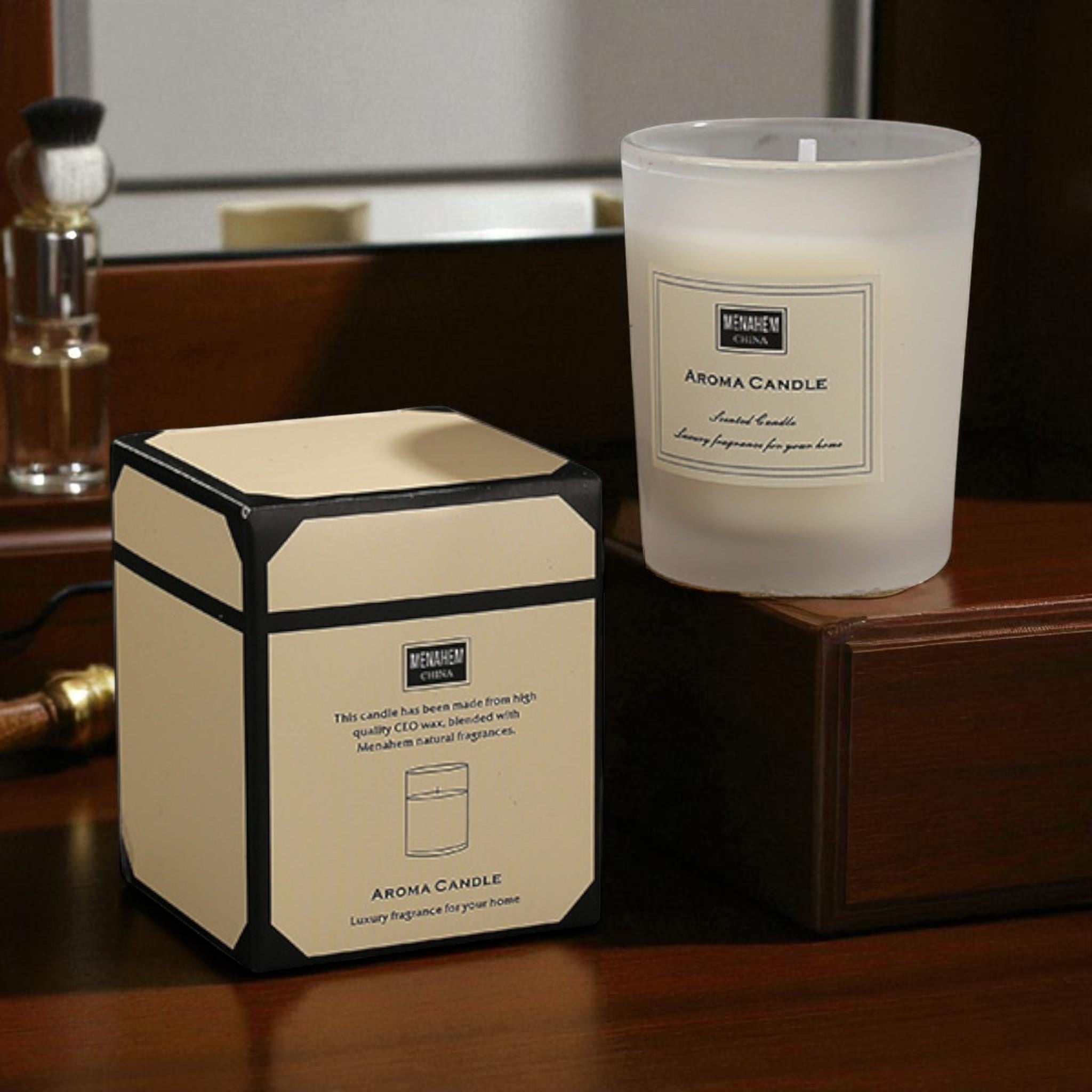 Аромасвічка JYX Aroma Candle Coffe у скляному стакані для затишного вечора в подарунковій упаковці (0003)