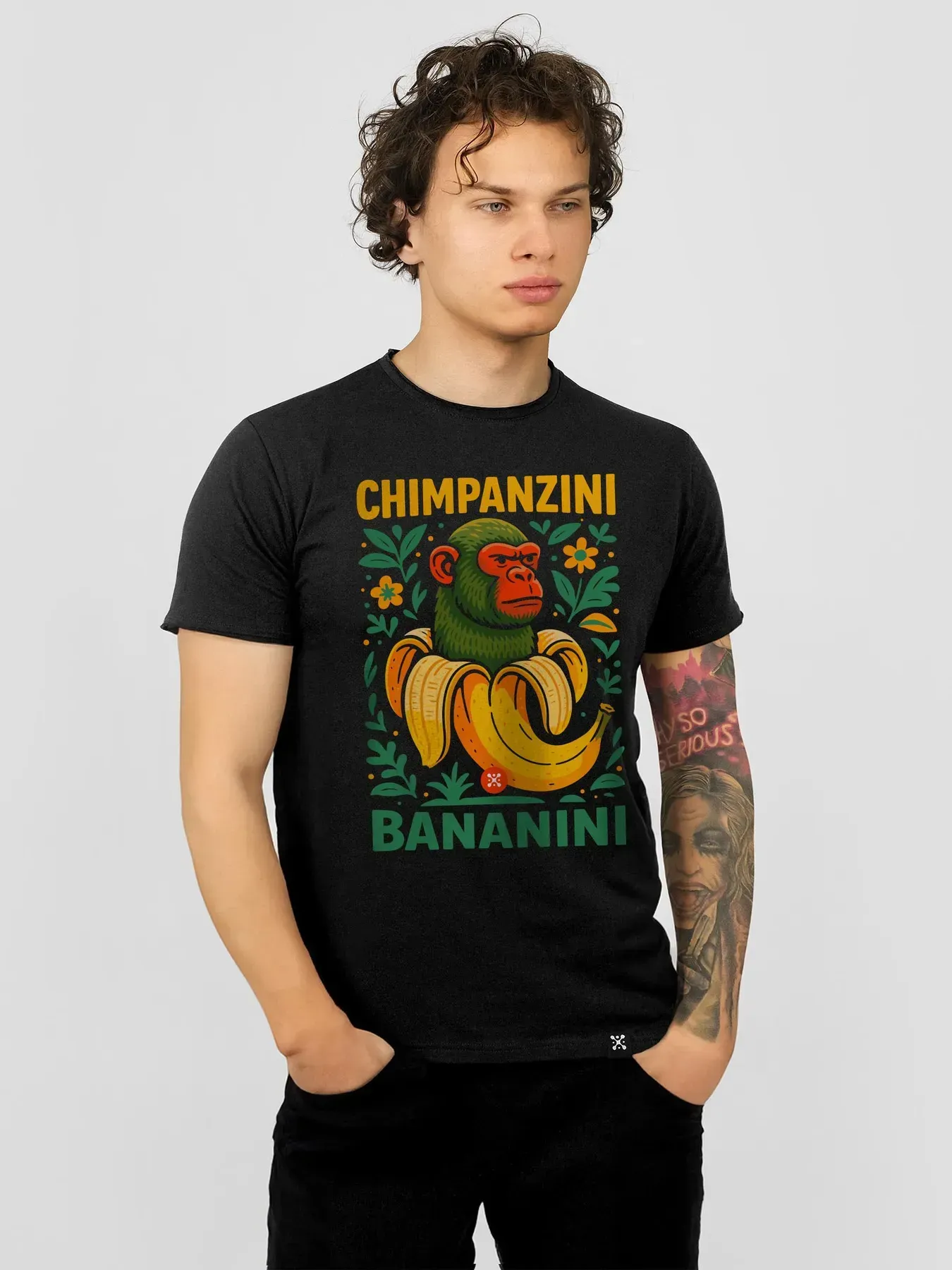 Футболка мужская Chimpanzini Bananini XL Черный (26992823)