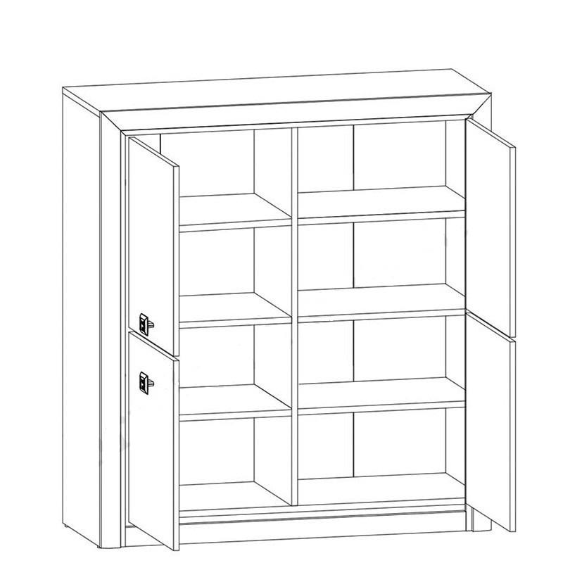 Тумба Gerbor KOM4D Коен 1035х400х1140 мм ДСП Венге - фото 2