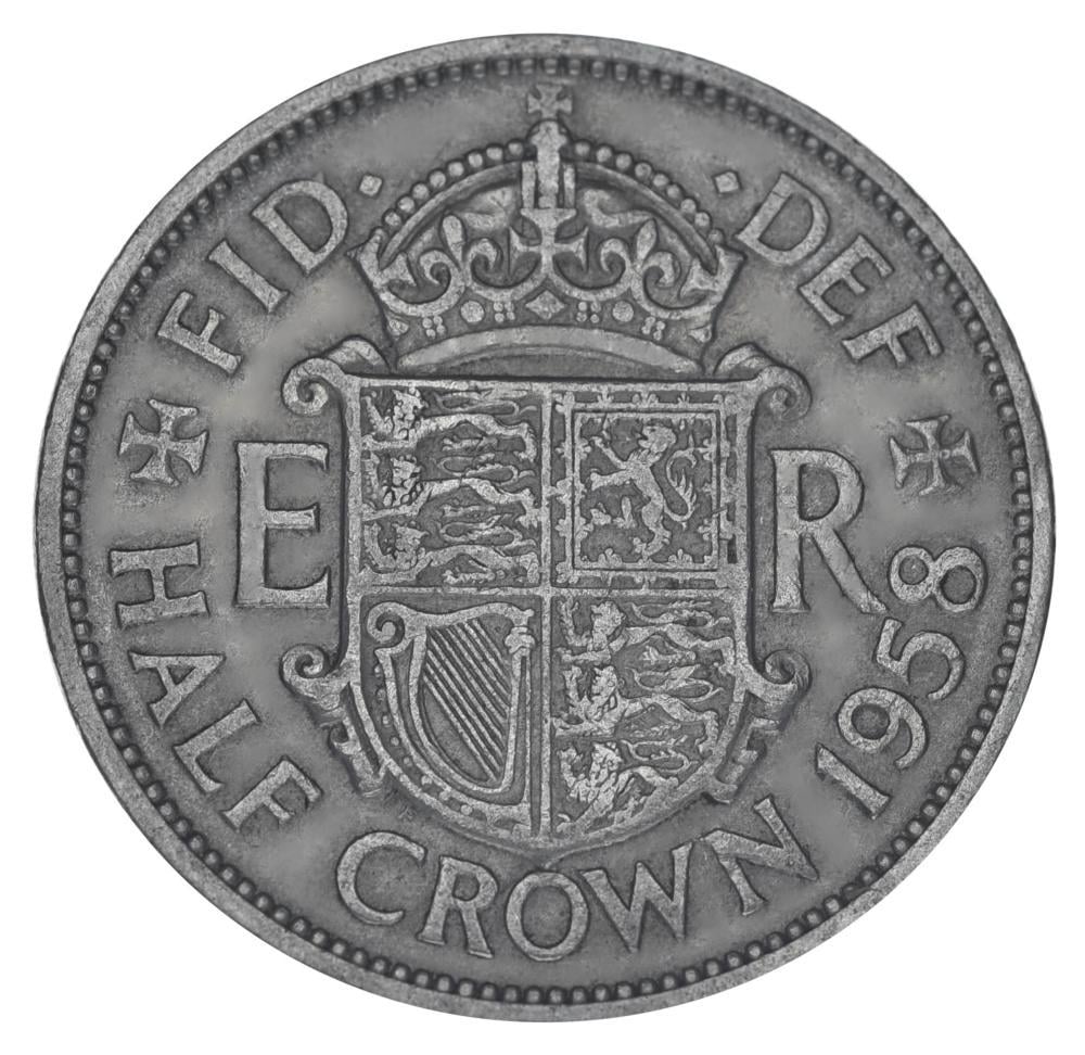 Коллекционная монета Великобритания 1/2 кроны 1958 F-VF Half Crown (15390865)