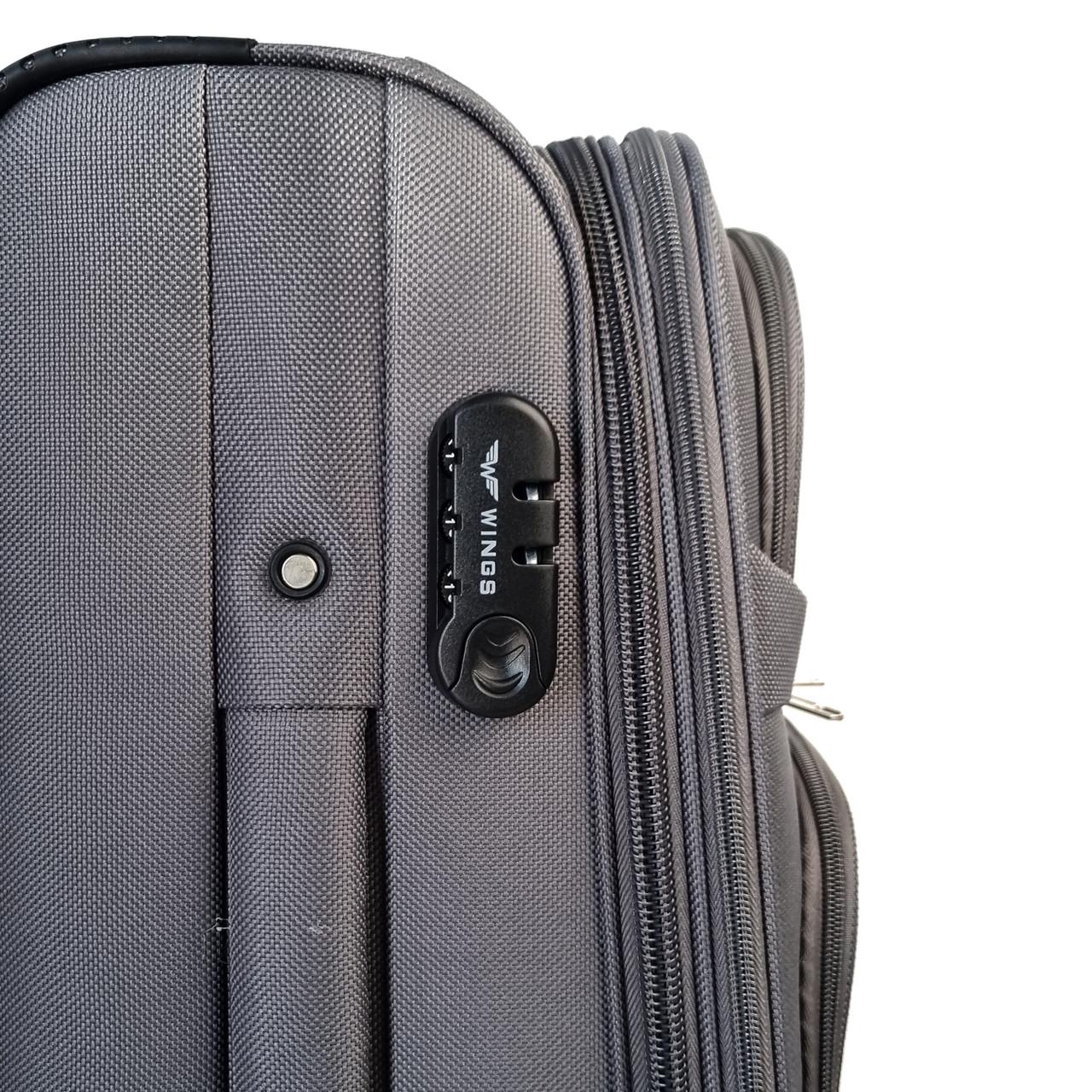 Валіза тканинна Wings Сірий (1703/4 grey L) - фото 5