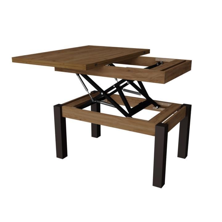 Стіл-трансформер журнальний Neman Баттерфлай дерево/ДСП Венге/Дуб крафт золотий - фото 5 Стіл-трансформер журнальний Neman Баттерфлай дерево/ДСП Венге/Дуб крафт золотий - фото 5