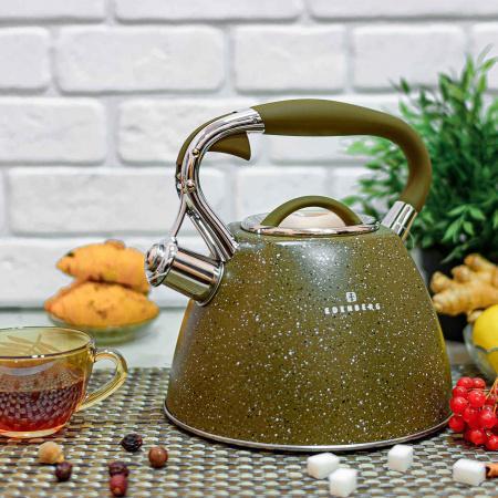 Чайник зі свистком для індукційних плит Edenberg EB-1981 нержавіючої сталі 3 л з Коричневий (2530556544)