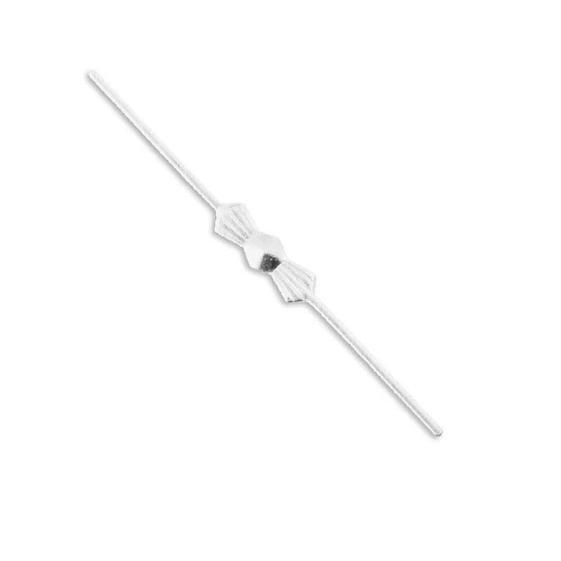 Фитинг бабочка для бусин и подвесок 33 мм 10 шт. Silver