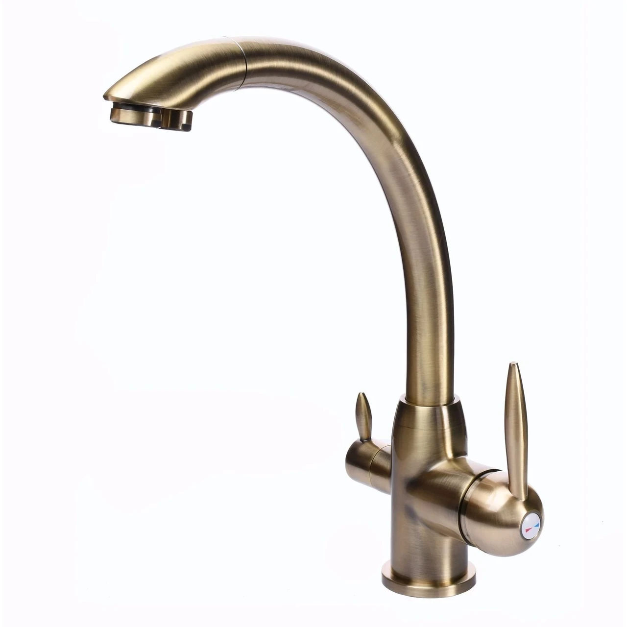 Змішувач для кухні під осмос Globus Lux LAZER GLLR-0777-9-BRONZE (1000000610)
