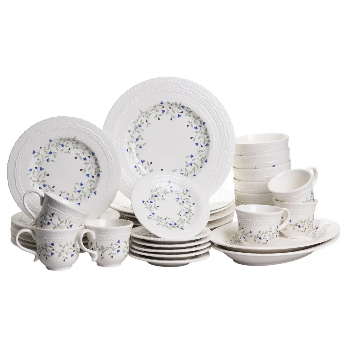 Столовый набор посуды Sophie тарелок и чашек 32 пр. на 6 персон фарфоровый (YY78-5A)