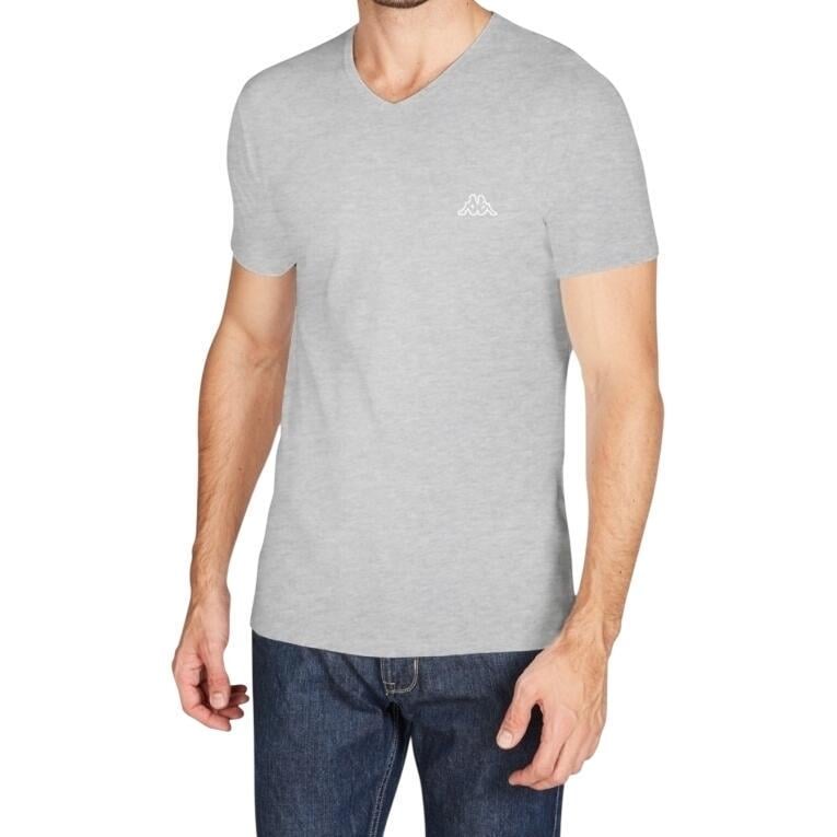 Футболка Kappa T-SHIRT MEZZA MANICA SCOLLO V K1311 GrigioUnito M Сірий (57374-48)