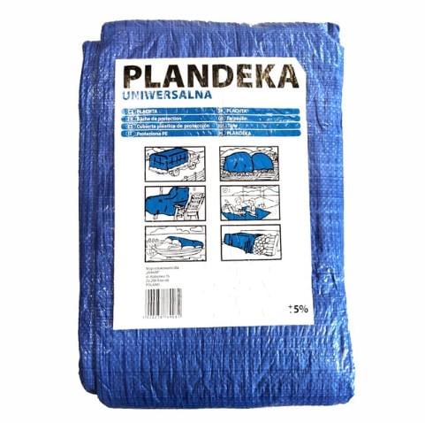Тент Plandeka 4х8м с люверсами полипропиленовый 45г/м2