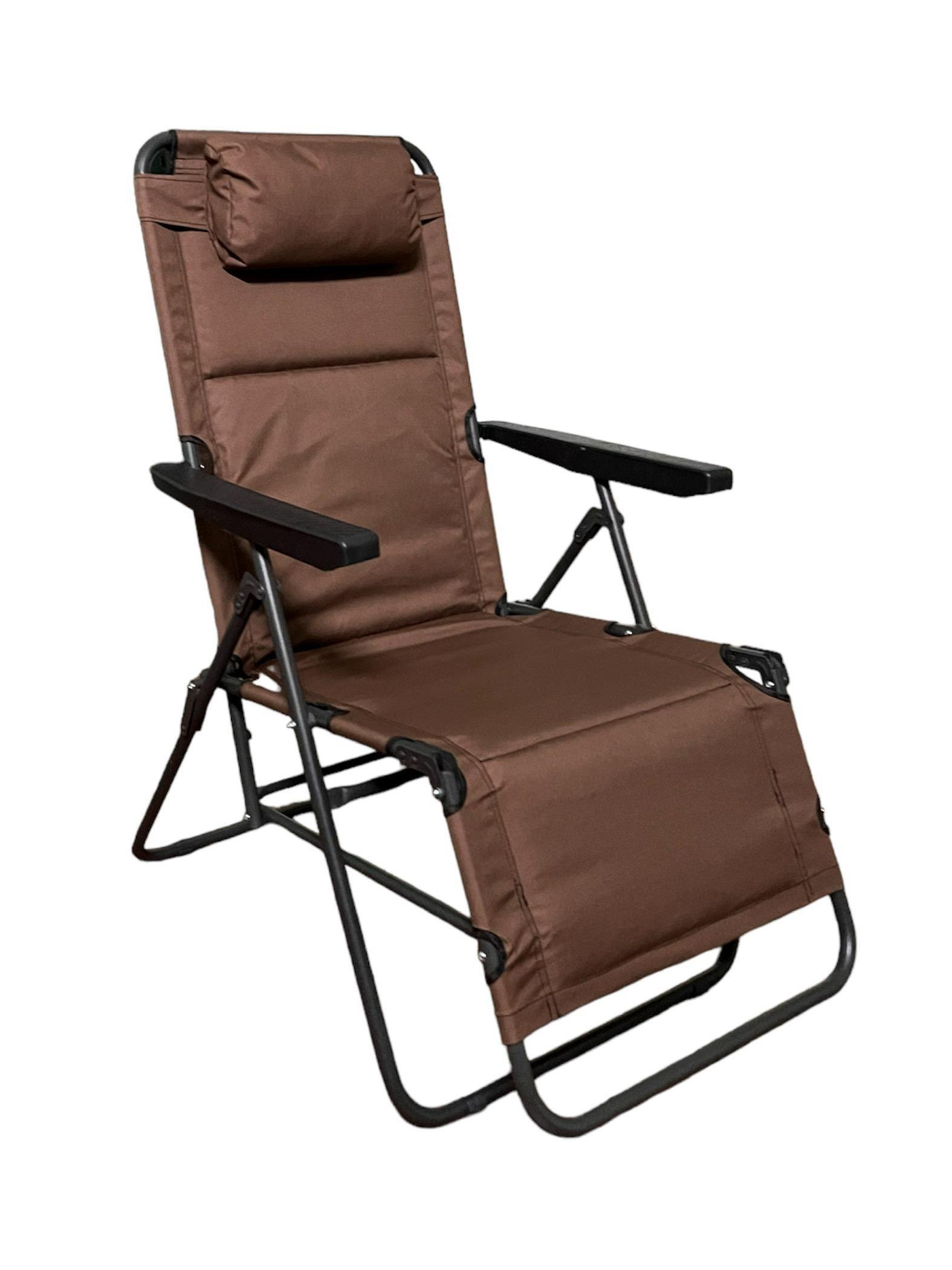 Шезлонг-кресло для кемпинга и туризма EC-1489 с подлокотниками и регулируемой спинкой (784780596) - фото 6