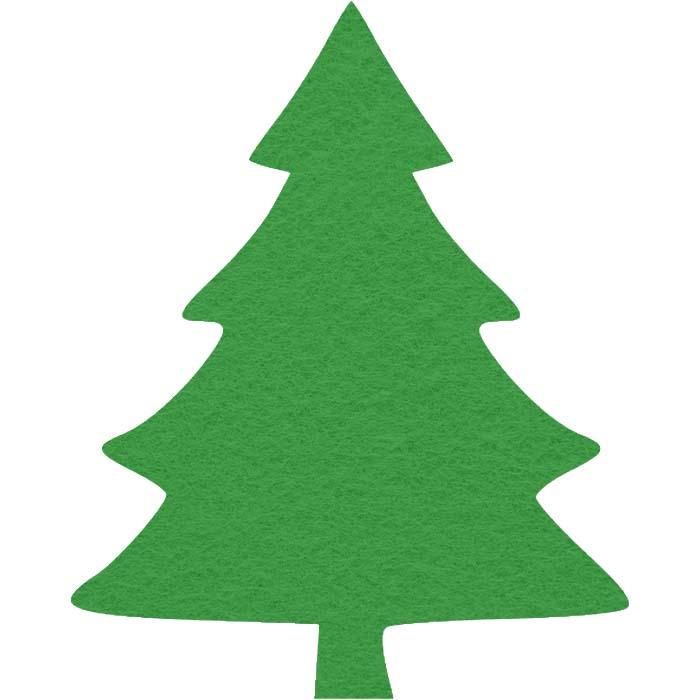 Вырубка из фетра/фоамирана Елка №9 2x2,5 см (3701050155)