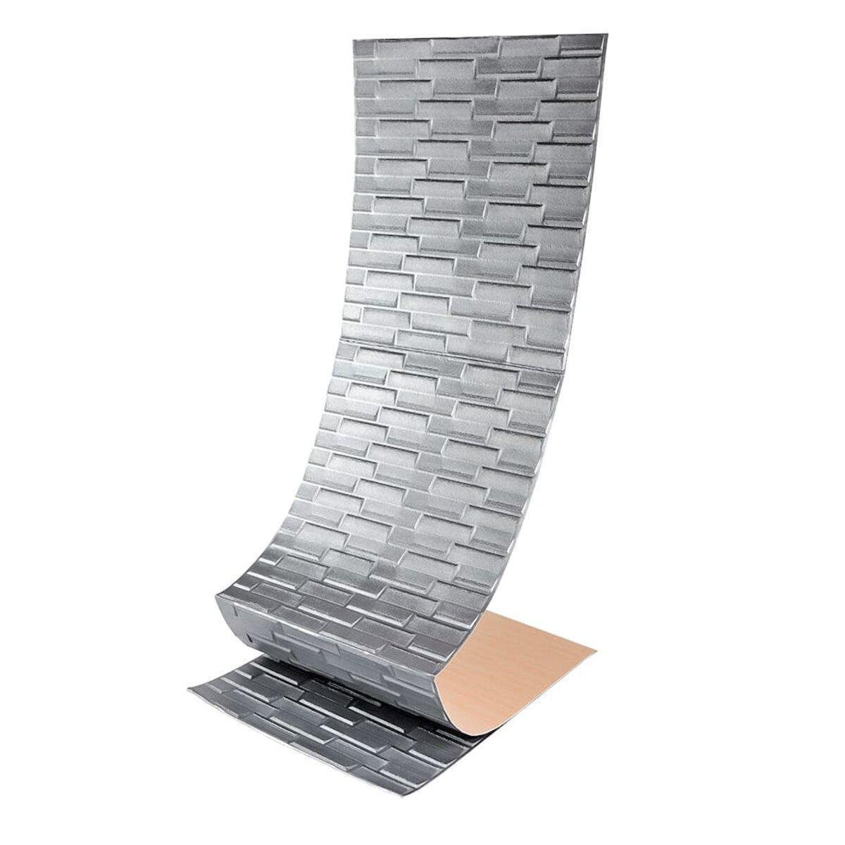 3D-панель самоклеющаяся Кладка 19600х700х5 мм Серебрянный (SW-00001365)