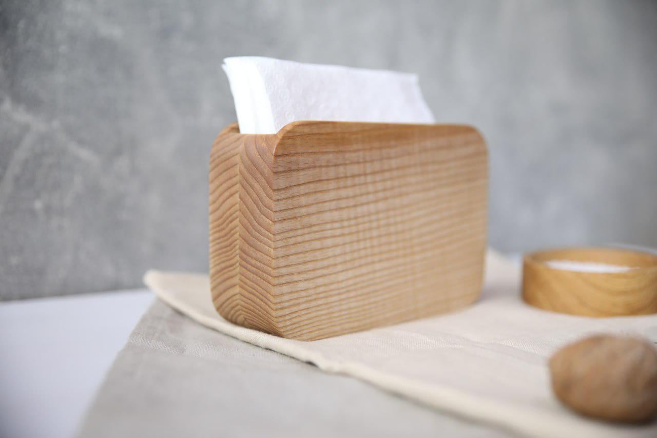 Салфетка деревянная 15х5х10 см Ясень(WDK-33.1)