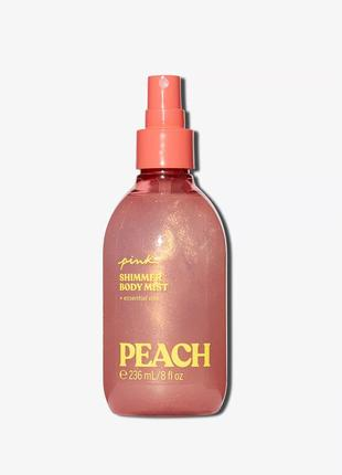 Спрей для волосся і тіла Victoria’s Secret Peach hair&body mist з шиммером (18167397) - фото 1