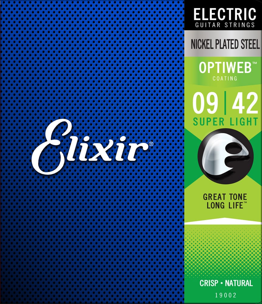 Струны для гитары Elixir 19002 OPTIWEB 9-42 Super Light - фото 1