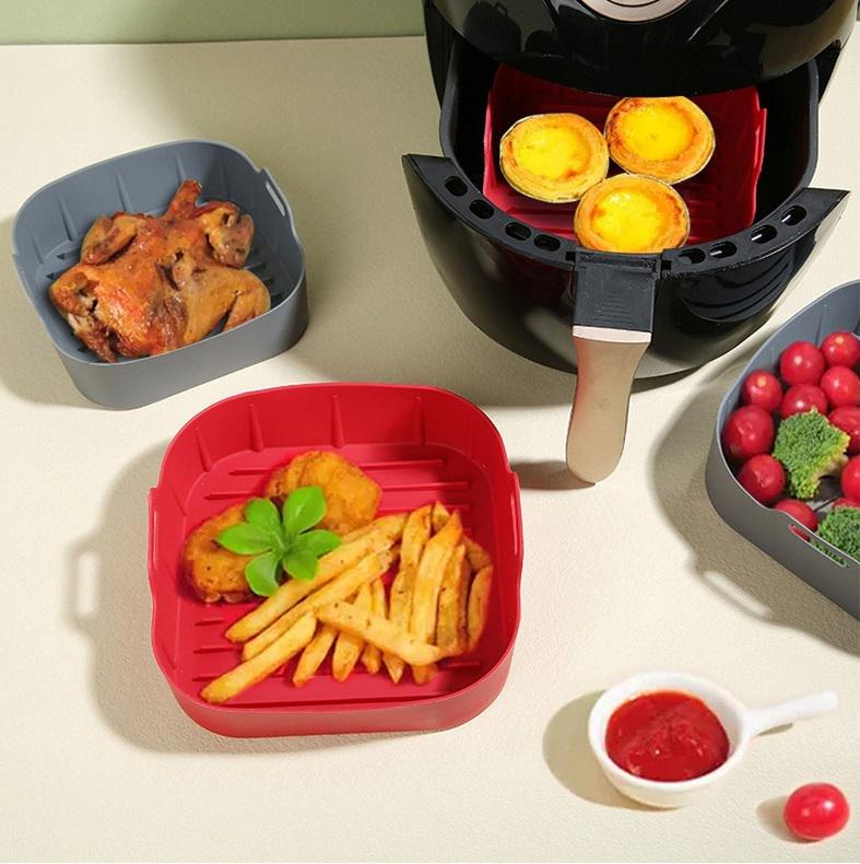 Форма силіконова для аерогрилю мультипечі та фритюрниці на чашу 19 см Сірий (24709444) - фото 5 Форма силіконова для аерогрилю мультипечі та фритюрниці на чашу 19 см Сірий (24709444) - фото 5