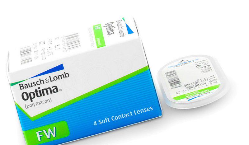 Контактные линзы Bausch & Lomb Optima FW 1 шт -0.5...-9 (76003)