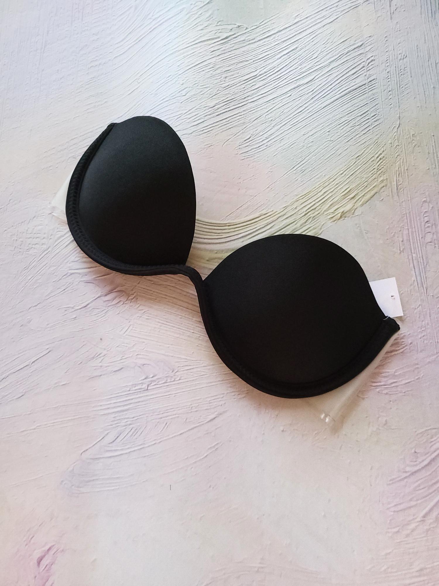 Бюстгальтер-невидимка Steel Wire Invisible Fly Bra 11088 із прозорими бічними шлейками 75C Чорний (2339100d) - фото 4