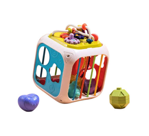 Игрушка бизи куб логический Limo Toy 688-62 с ксилофоном развивающий центр 7в1 (1870629185)