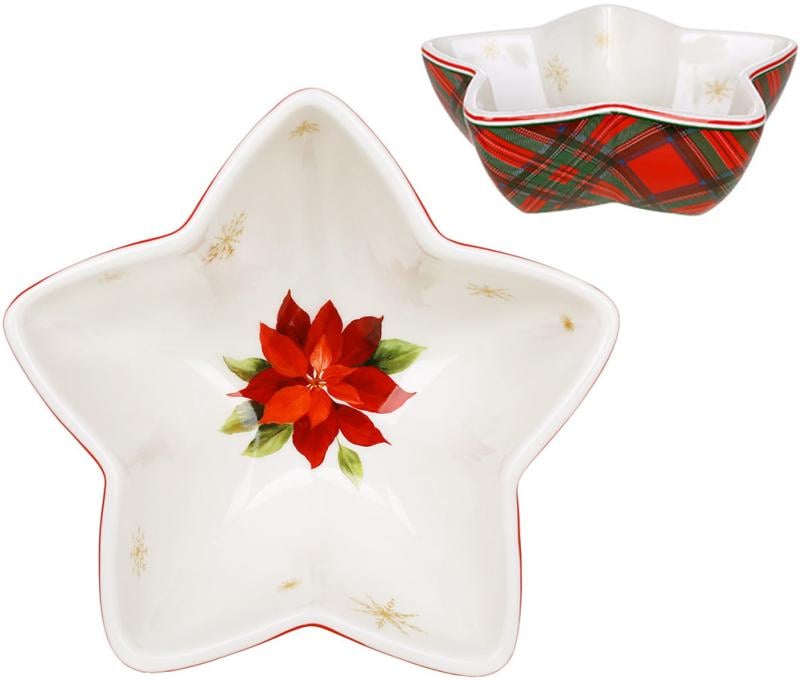 Набір різдвяних піал Christmas Story у форми зірки 2 шт. 350 мл