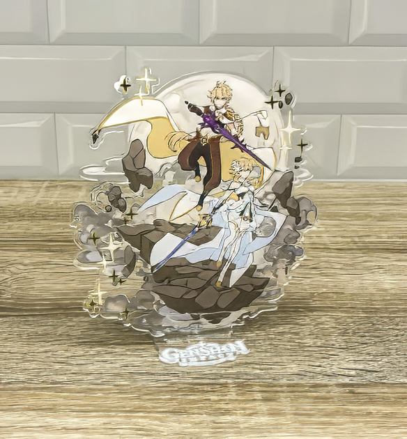 Фигурка коллекционная акриловая Геншин Импакт Genshin Impact Путешественники Люмин и Итер 15 см (2131508590) Фигурка коллекционная акриловая Геншин Импакт Genshin Impact Путешественники Люмин и Итер 15 см (2131508590)