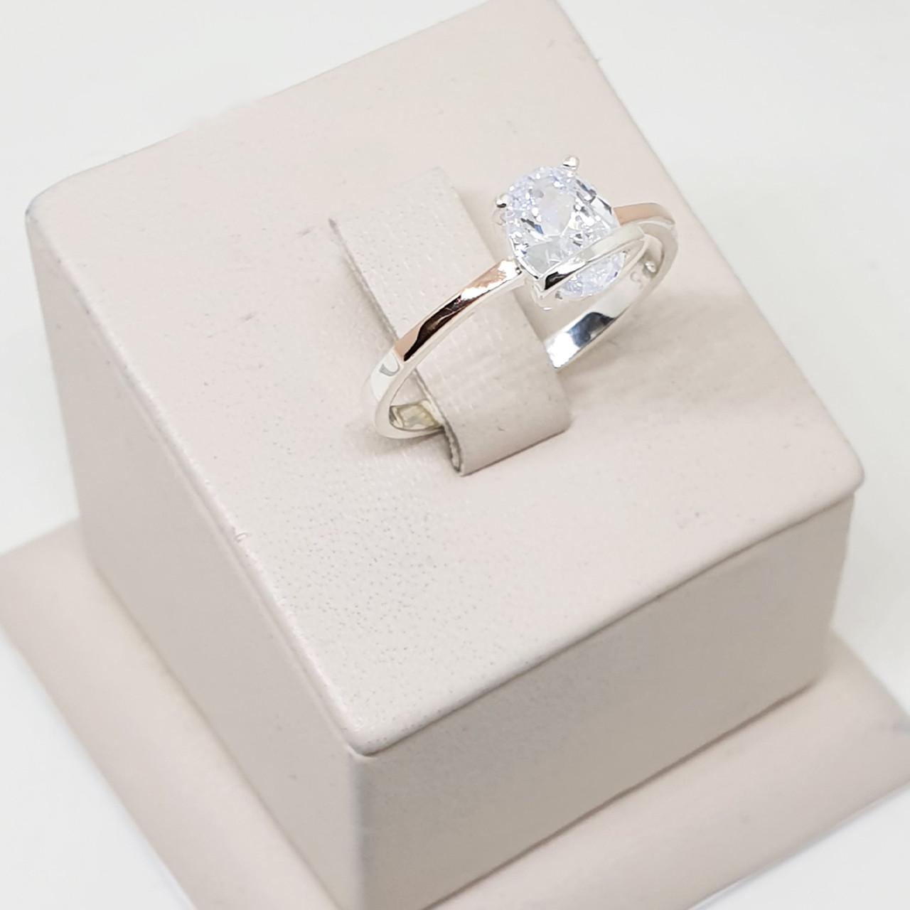 Кольцо серебряное с кубическим цирконием и золотыми пластинами р. 19 2,41 г (1562265767)