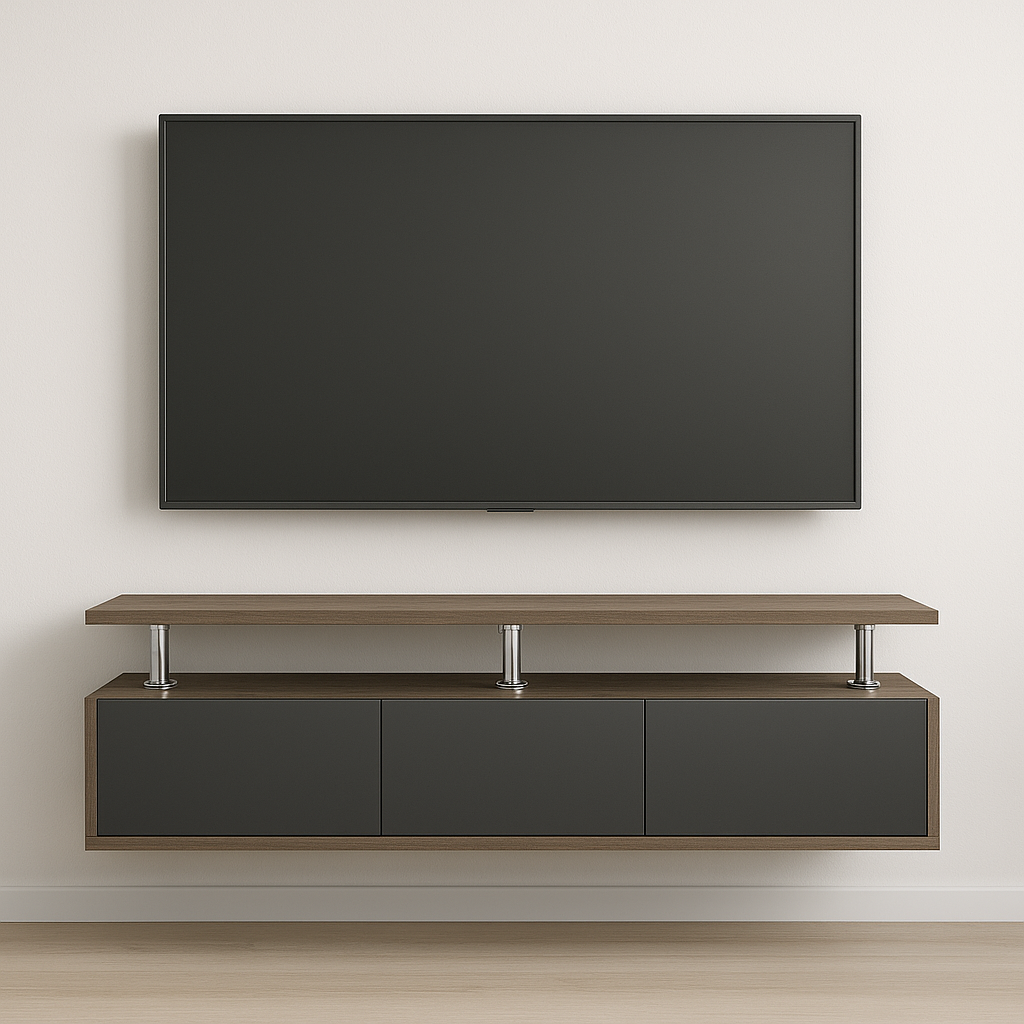 Тумба під ТВ навісна №12 45х200х35 см Дуб Сонома Трюфель/Антрацит Тумба під ТВ навісна №12 45х200х35 см Дуб Сонома Трюфель/Антрацит