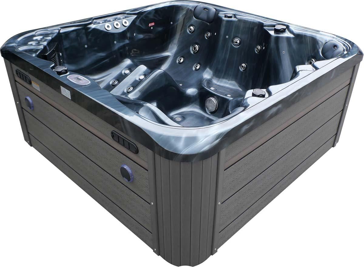 СПА-бассейн гидромассажный Aquajoy Riviera 200x200x90 см на 5 человек 48 массажных форсунок Bluetooth LED (21949)