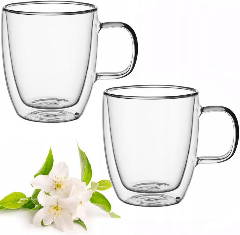 Набір скляних чашок Kamille з подвійними стінками 2 шт. 350 мл - фото 2