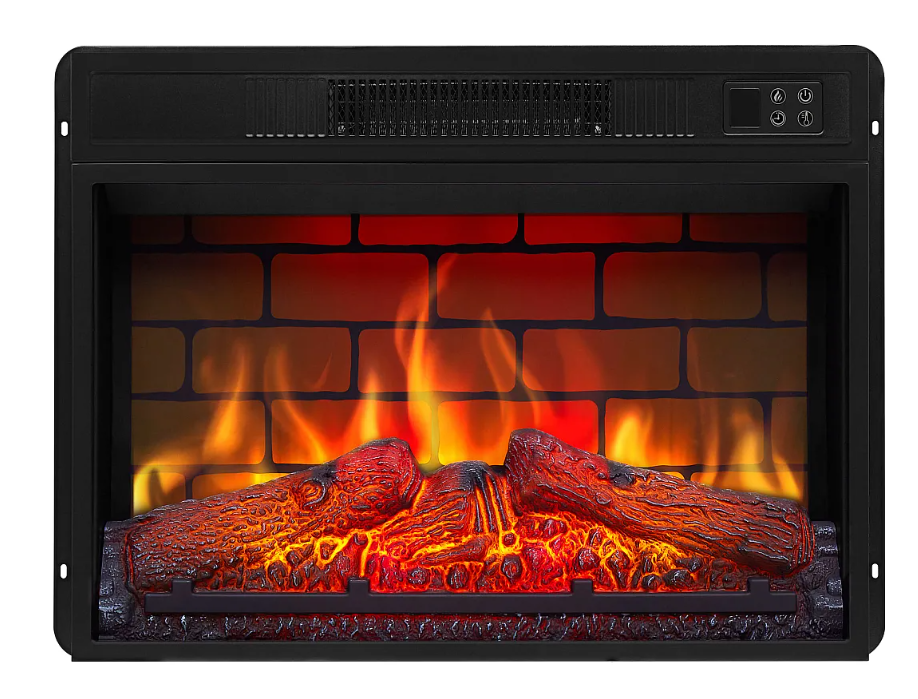 Электрокамин с эффектом пламени и звуком горения огня до 30 м2 ArtiFlame AF23BS с пультом ДУ и таймером 1800 Вт (KA08)