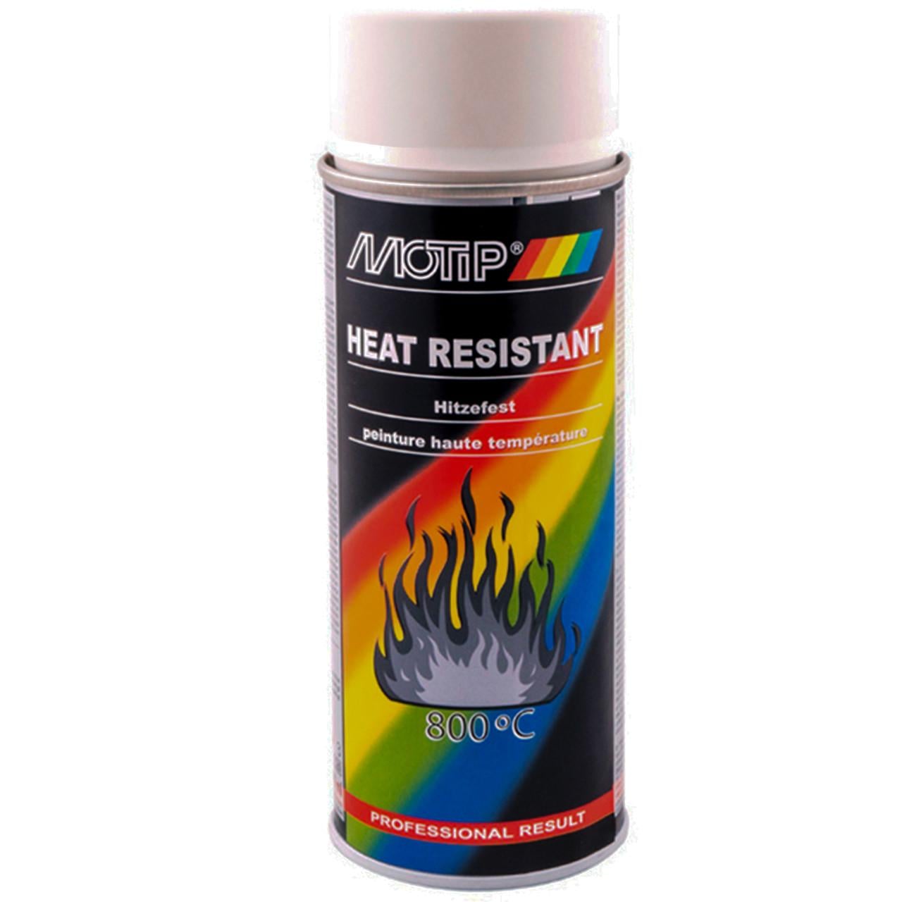 Фарба-емаль термостійка до 800 ° С Motip Heat Resistant 400 мл Білий Фарба-емаль термостійка до 800 ° С Motip Heat Resistant 400 мл Білий