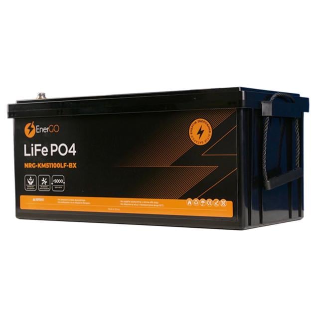 Акумулятор EnerGo LiFePO4 51,2V 100Ah Bluetooth NRG-KM51100LF-BX-BT