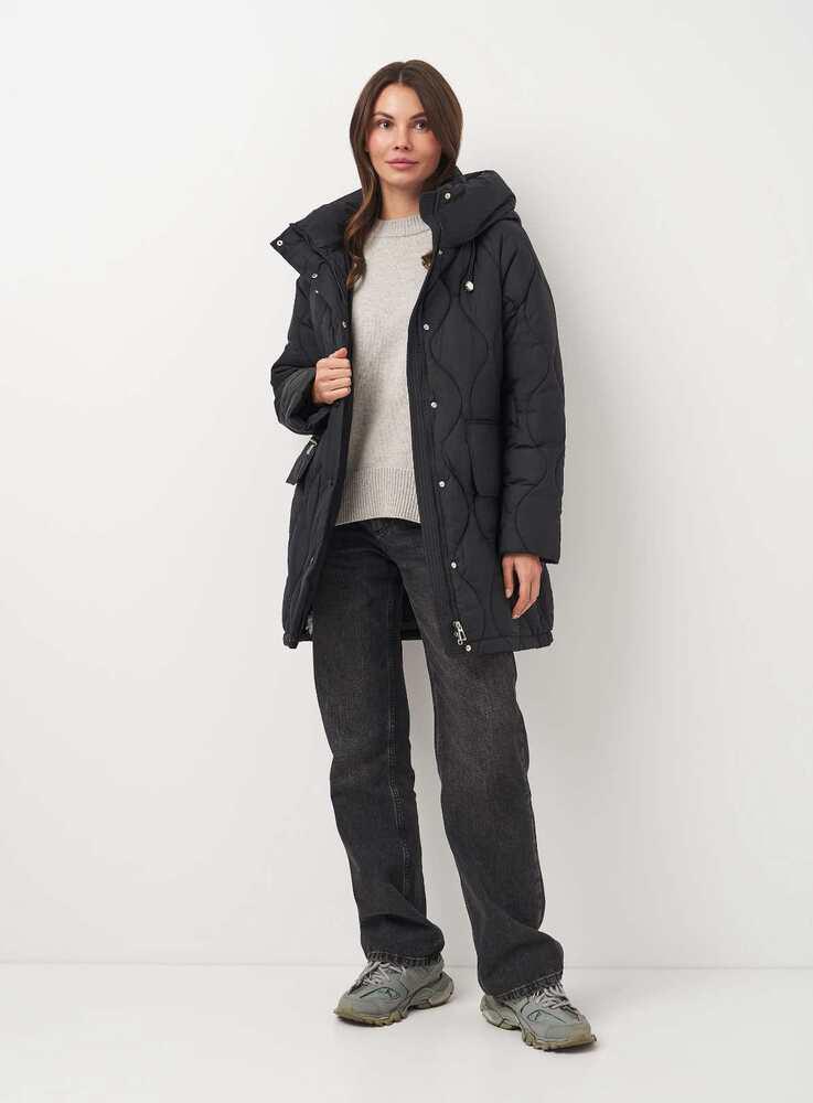 Пальто жіноче Lusskiri 9620x11 L Чорний (192895) - фото 3 Пальто жіноче Lusskiri 9620x11 L Чорний (192895) - фото 3