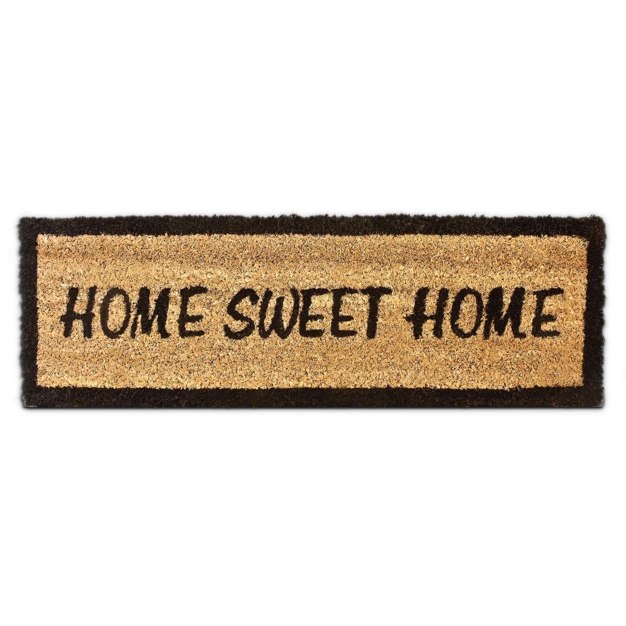 килимок під двері Home Sweet Home з кокосового волокна 25x75 см (19744437)