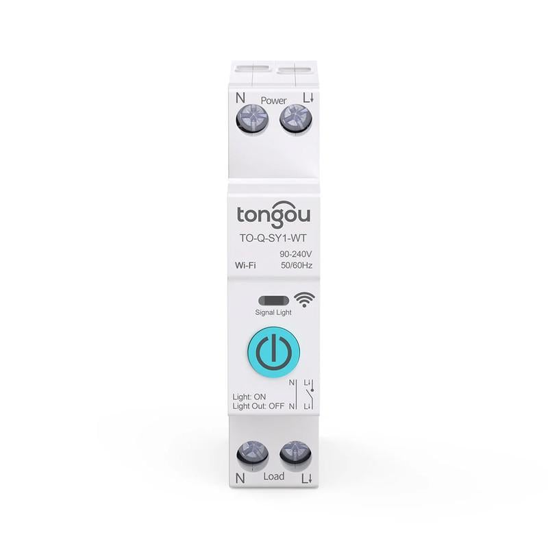Умный WiFi выключатель Tongou только таймер 1P+N 6A 230V Smart Life/Tuya (TO-Q-SY1-WT-6A)