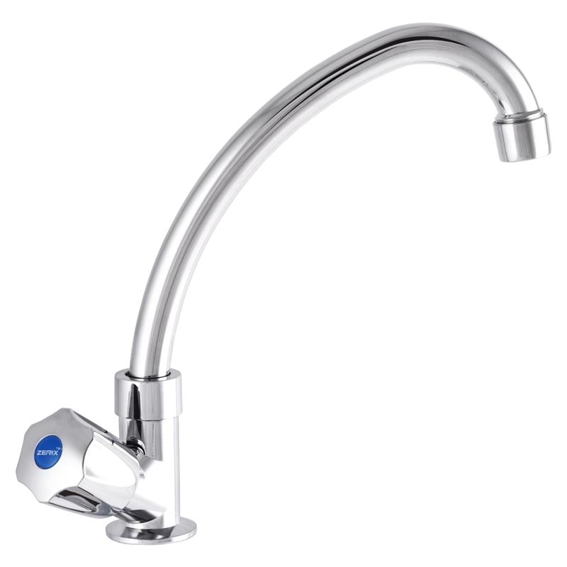 Кран для умывальника Zerix MONO ZX2857 на одну воду Хром (81428)