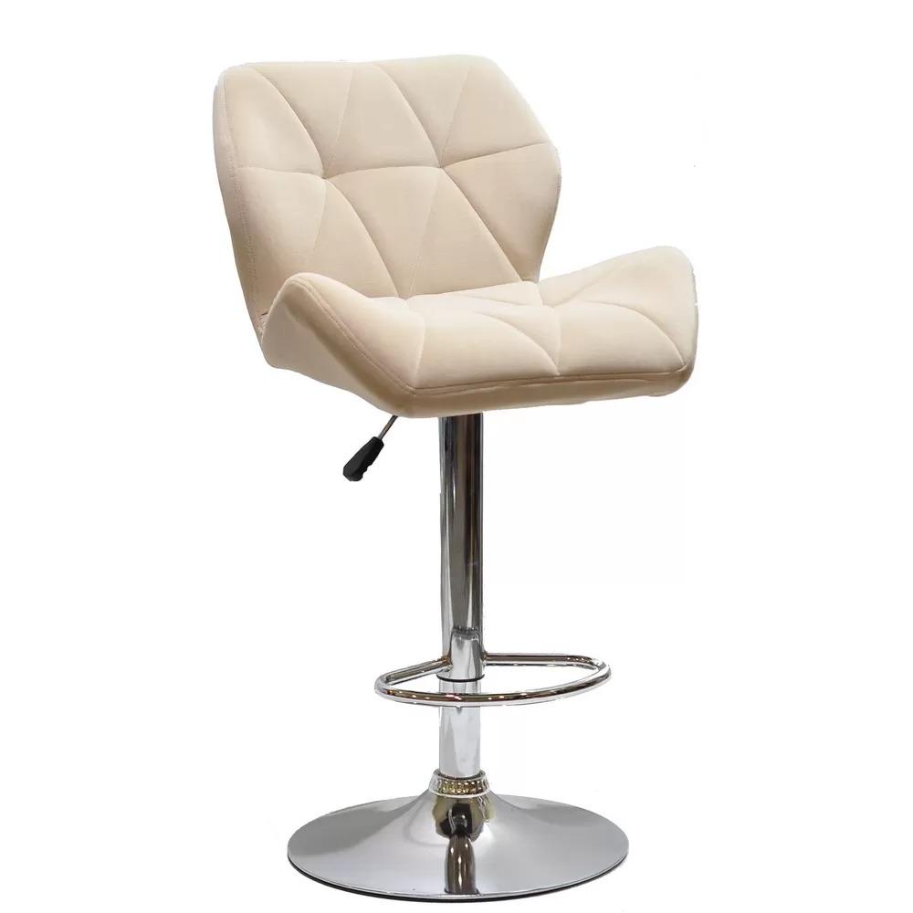 Стул барный Cloud бархат Бежевый (123713)