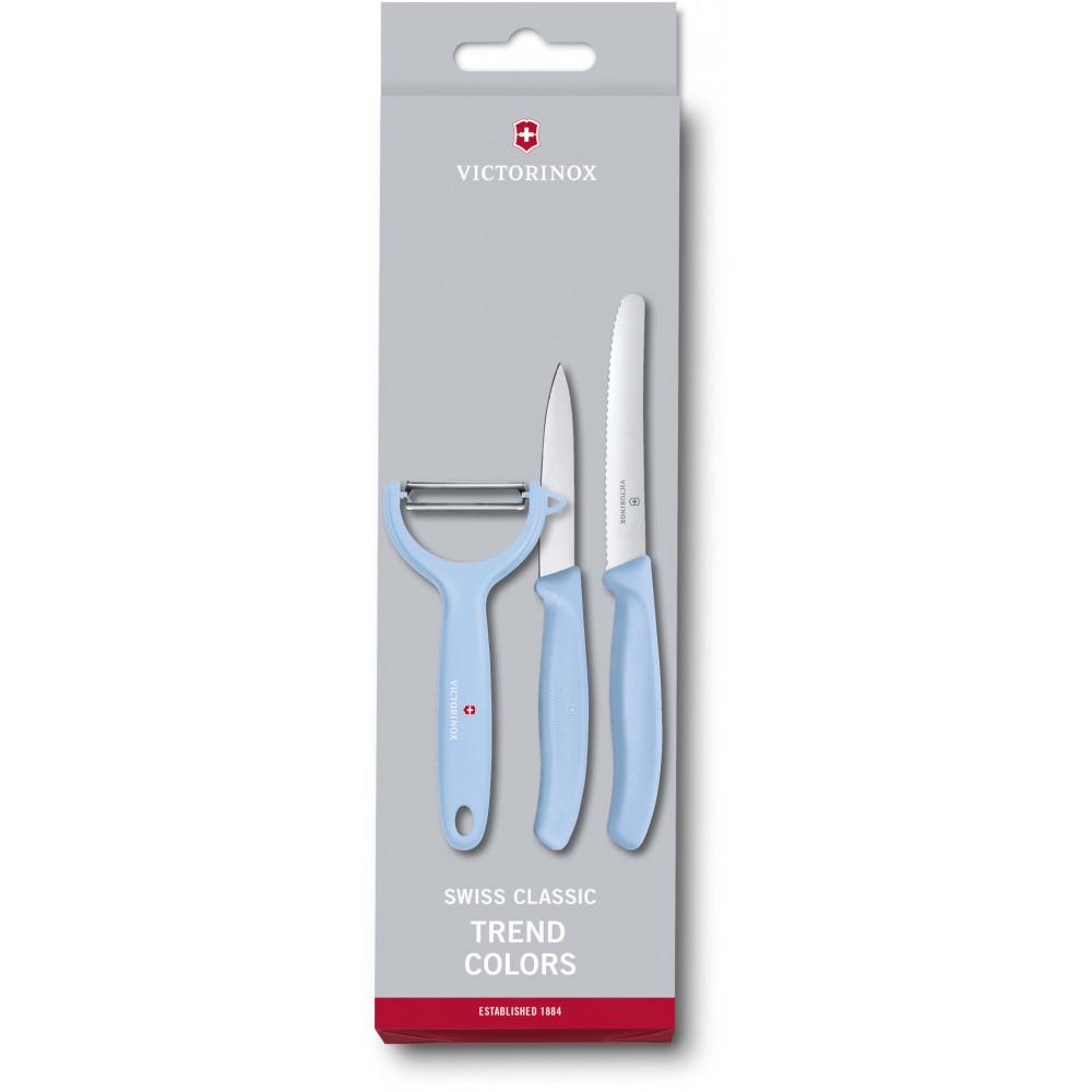 Набор кухонный Victorinox Swiss Classic Paring Set 3 шт. Голубой (58-79-Vx67116.33L22) - фото 2