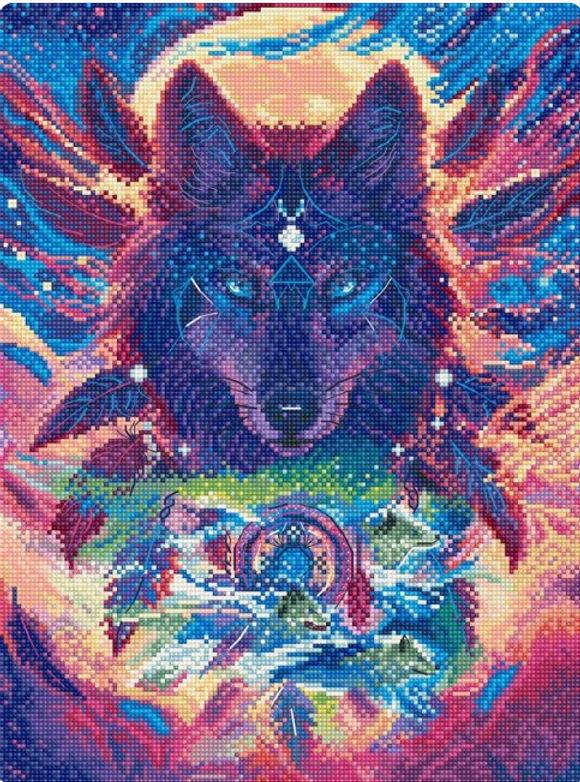 Набір для вишивання хрестиком L9976 Wolf Magic