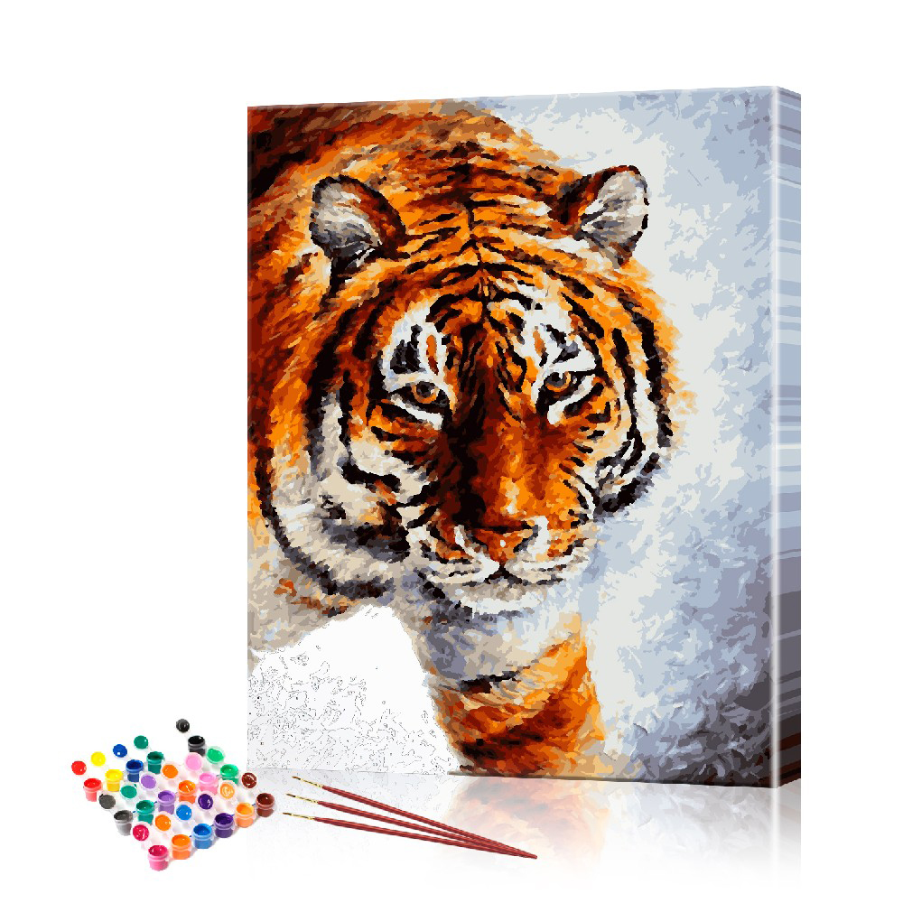 Картина по номерам ArtSale Тигр на охоте PBN0120 40х50 см - фото 2 Картина по номерам ArtSale Тигр на охоте PBN0120 40х50 см - фото 2