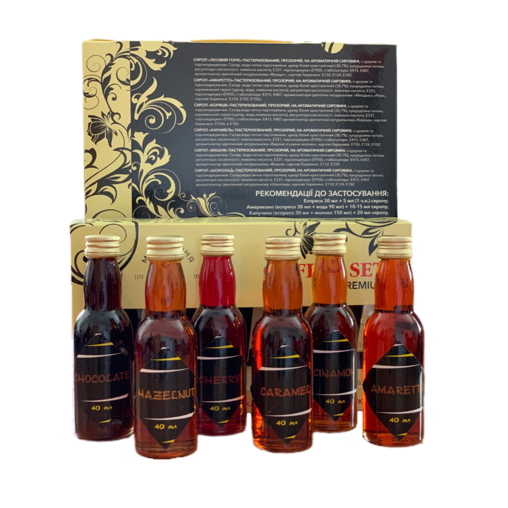 Сироп набор Мастерская Вкусов Кофе Сэт 6x40 мл (770000829) - фото 1 Сироп набор Мастерская Вкусов Кофе Сэт 6x40 мл (770000829) - фото 1